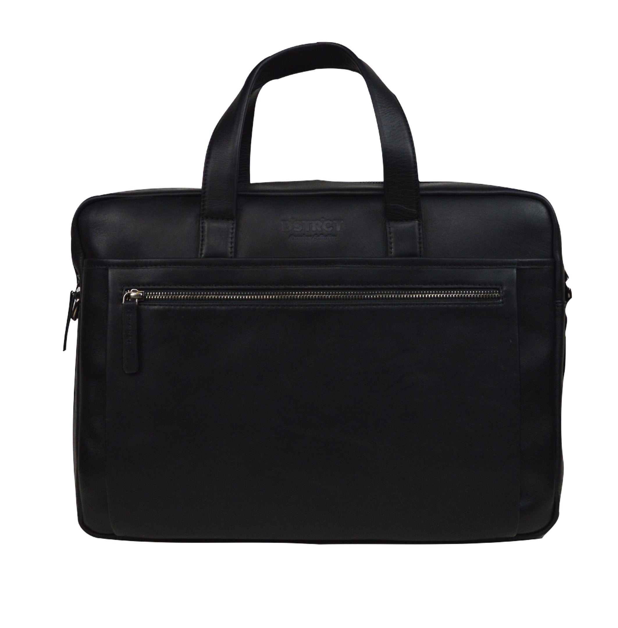 DSTRCT Business-Ledertasche Premium 15,6" Schwarz