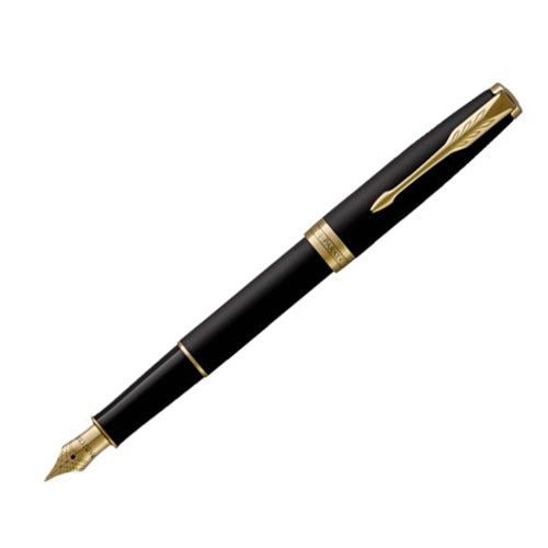 Parker Sonnet Black Matte Fountain Pen GT