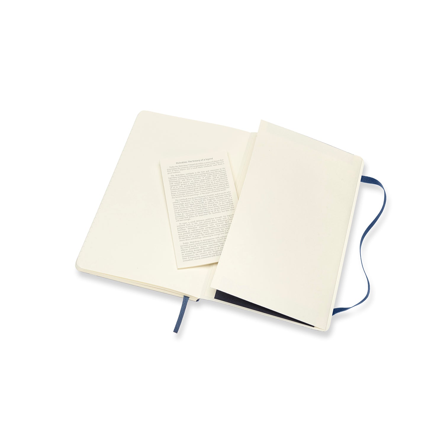 Moleskine notebook softcover large lined sapphire blue