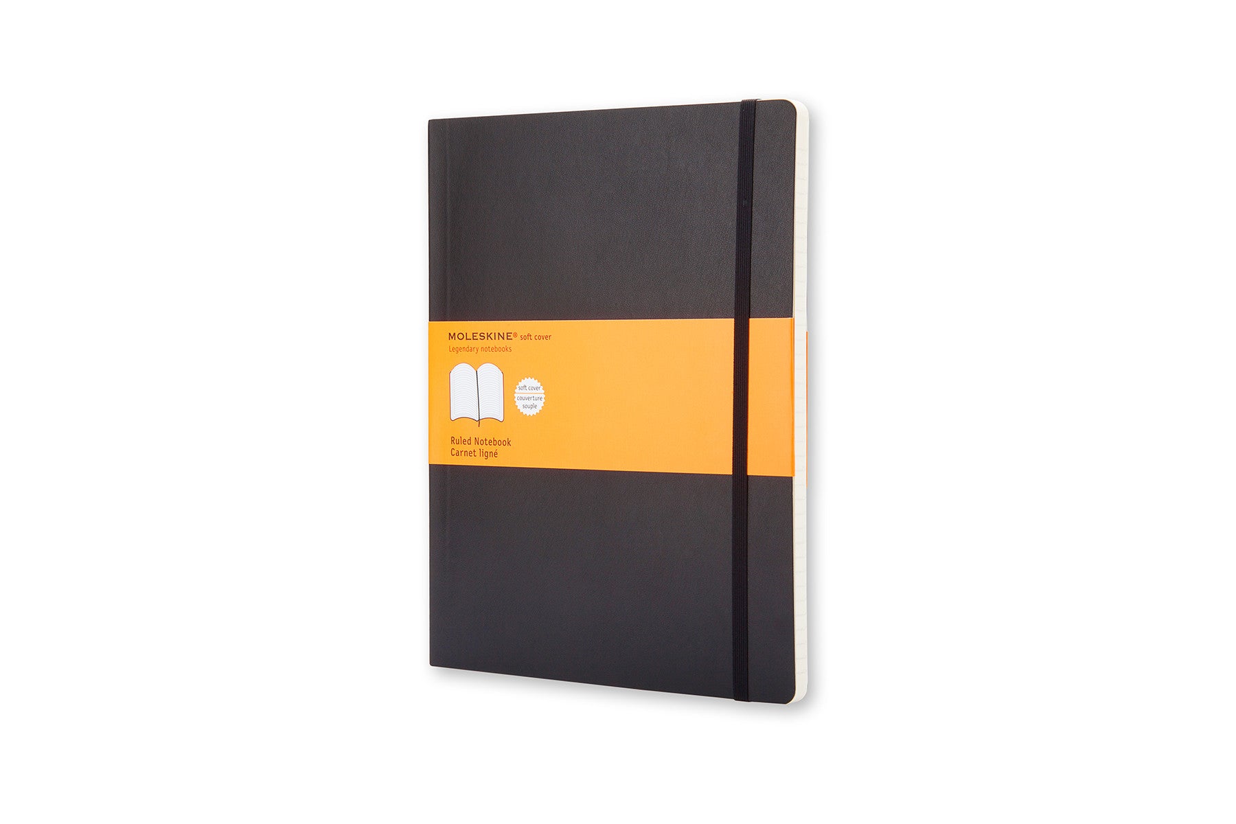 Moleskine notebook softcover x-large lined black