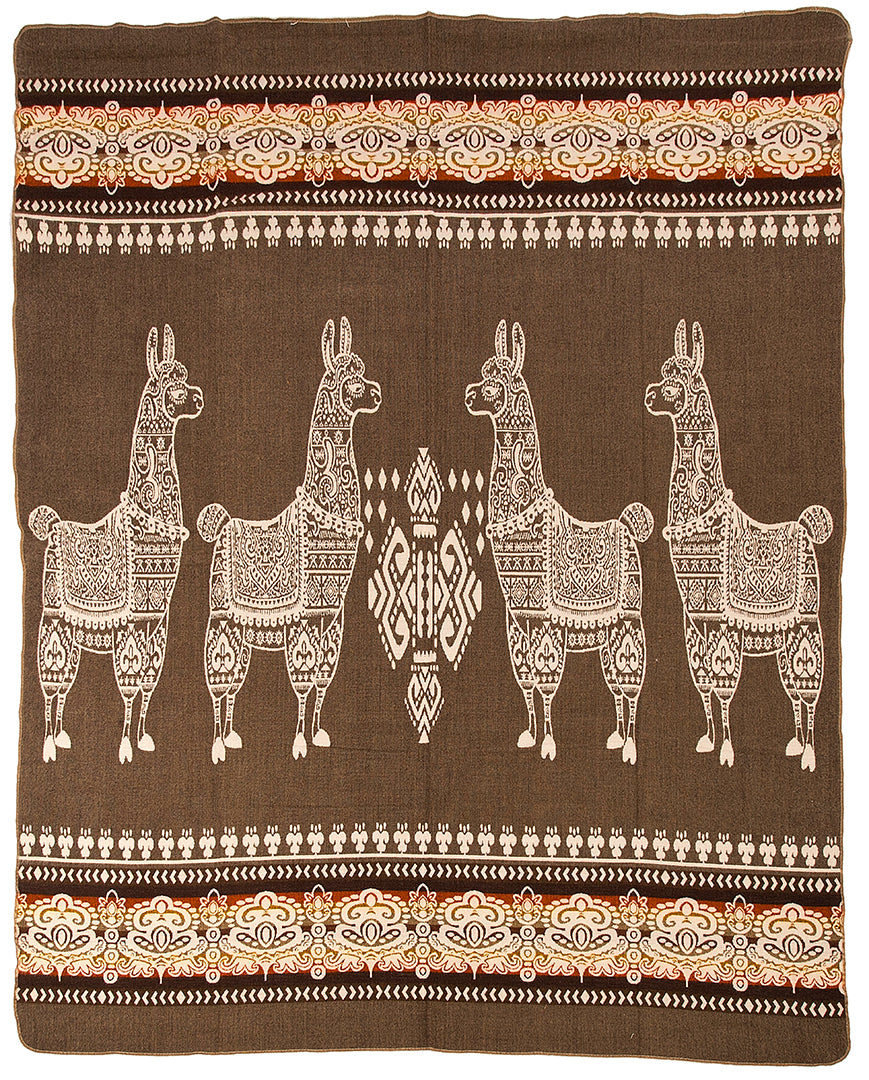 Alpaca Native Blanket Alpaca Brown