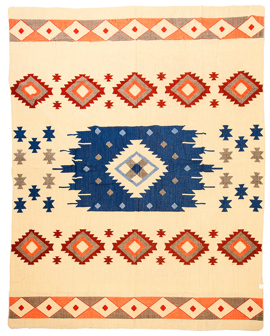 Alpaka Native Decke Quilotoa Blue