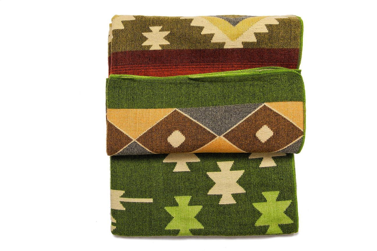 Alpaka Native Decke Quilotoa Green