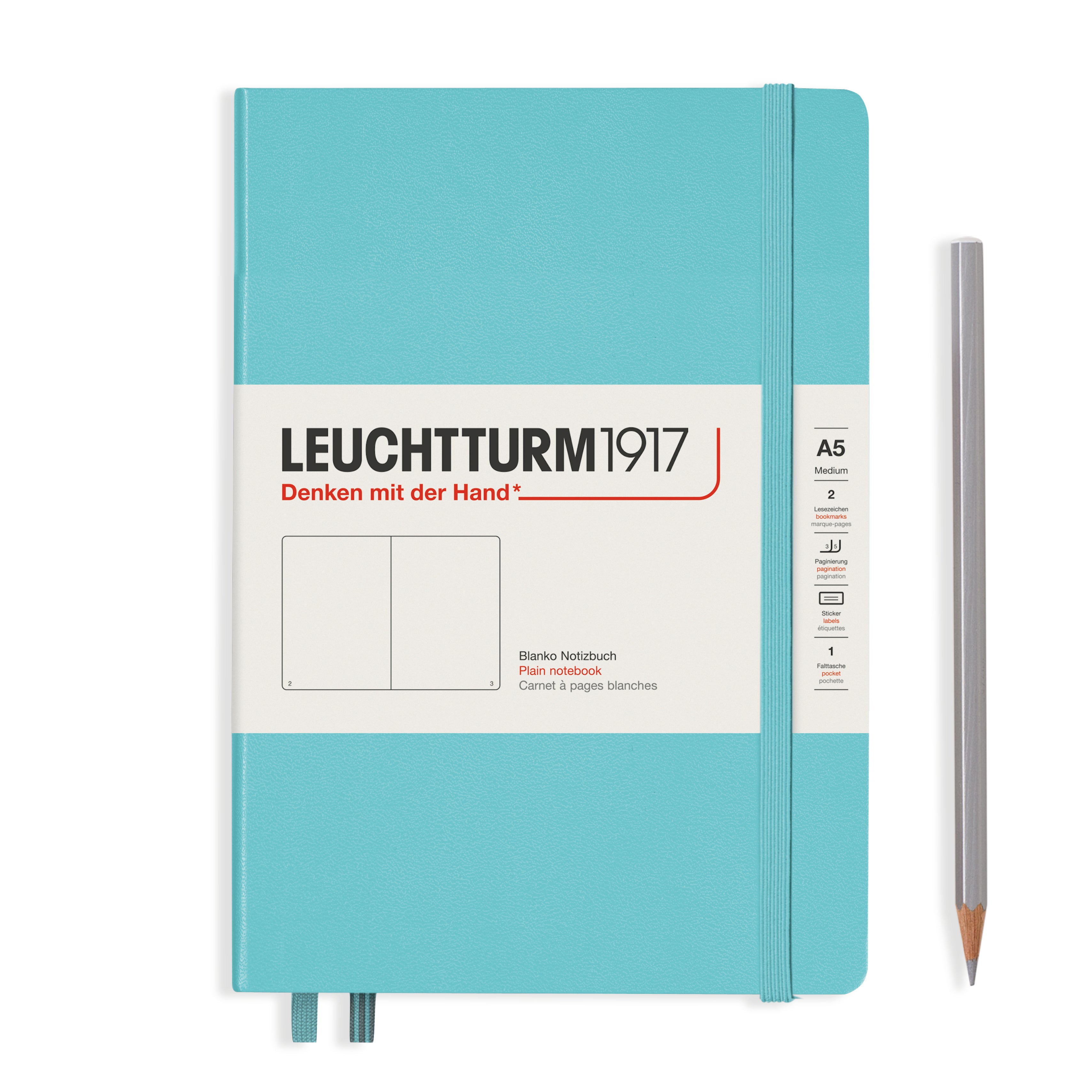 Leuchtturm medium blanco notitieboek (A5) hardcover
