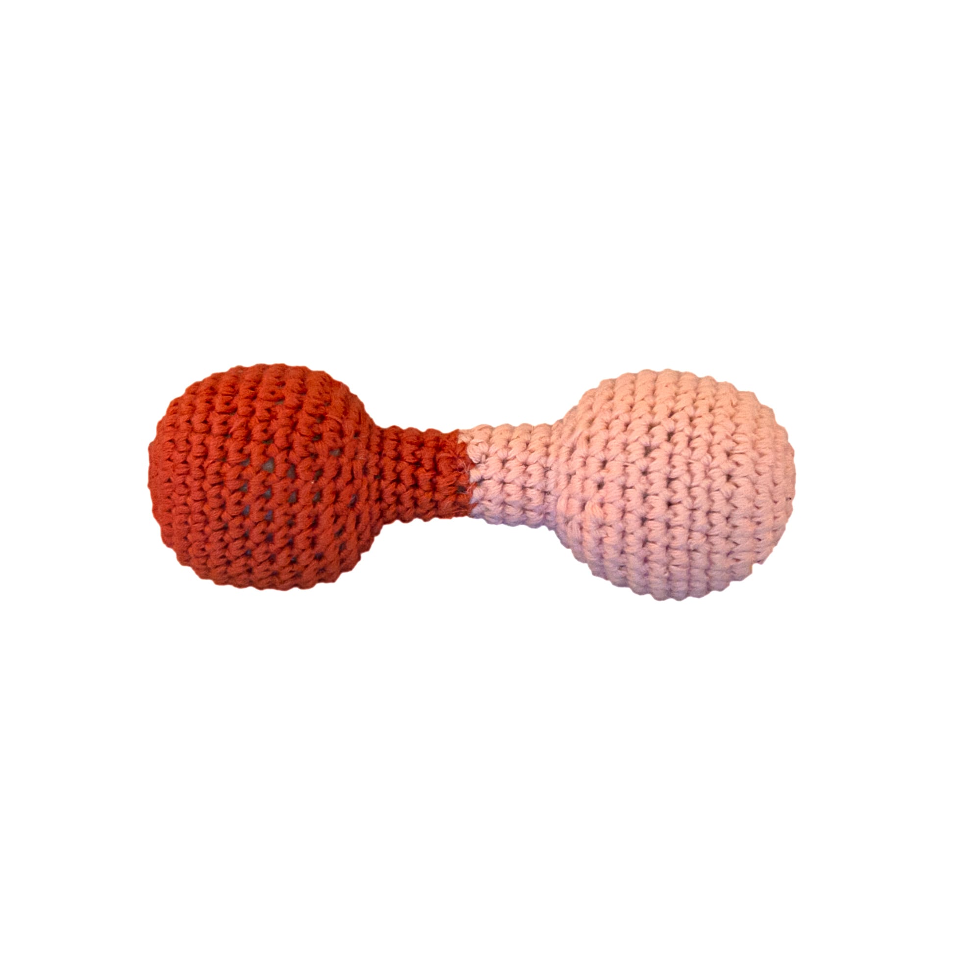 Crochet Toy Rattle Dumbbell