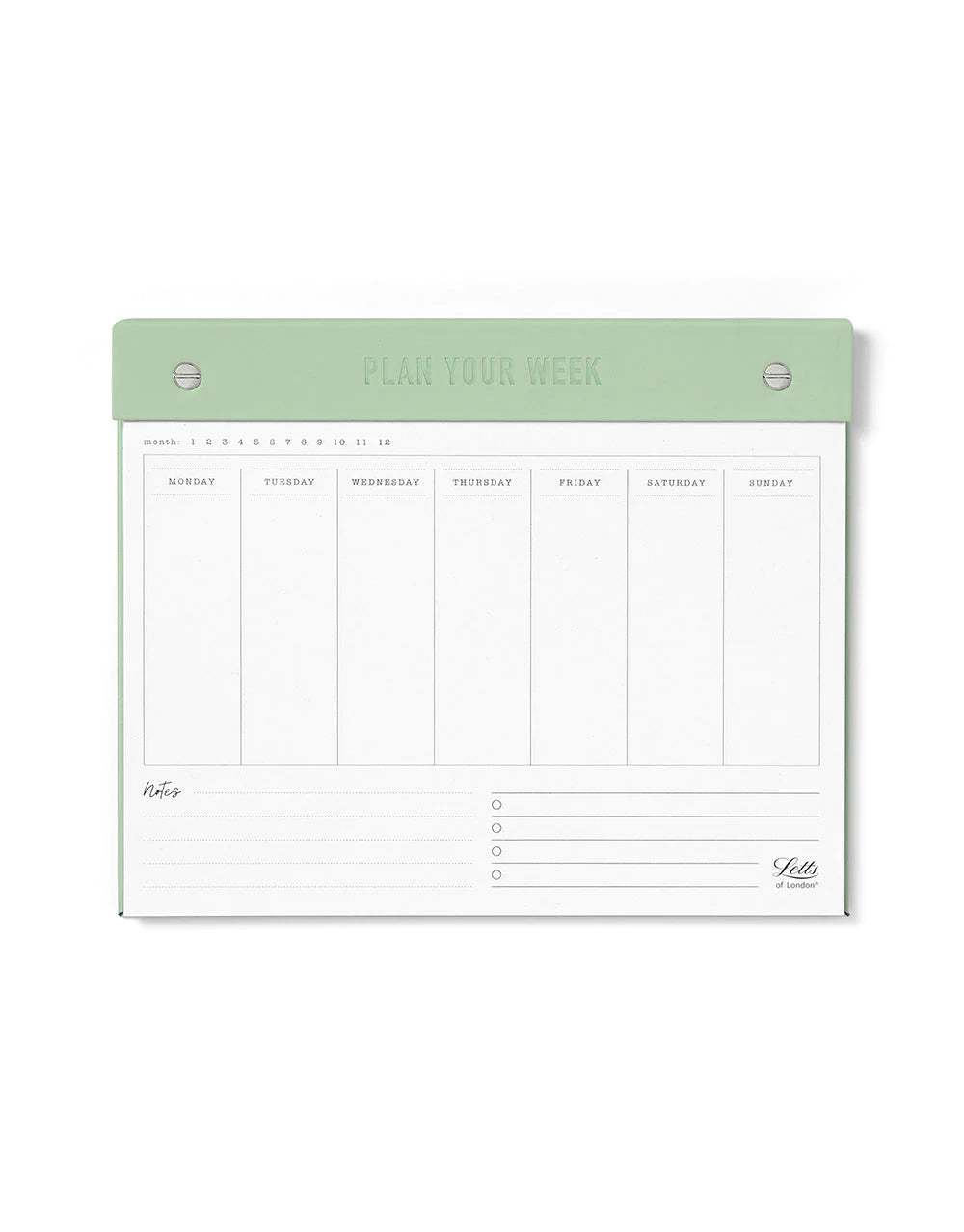 Weekly Notepad Undated Eco Friendly
