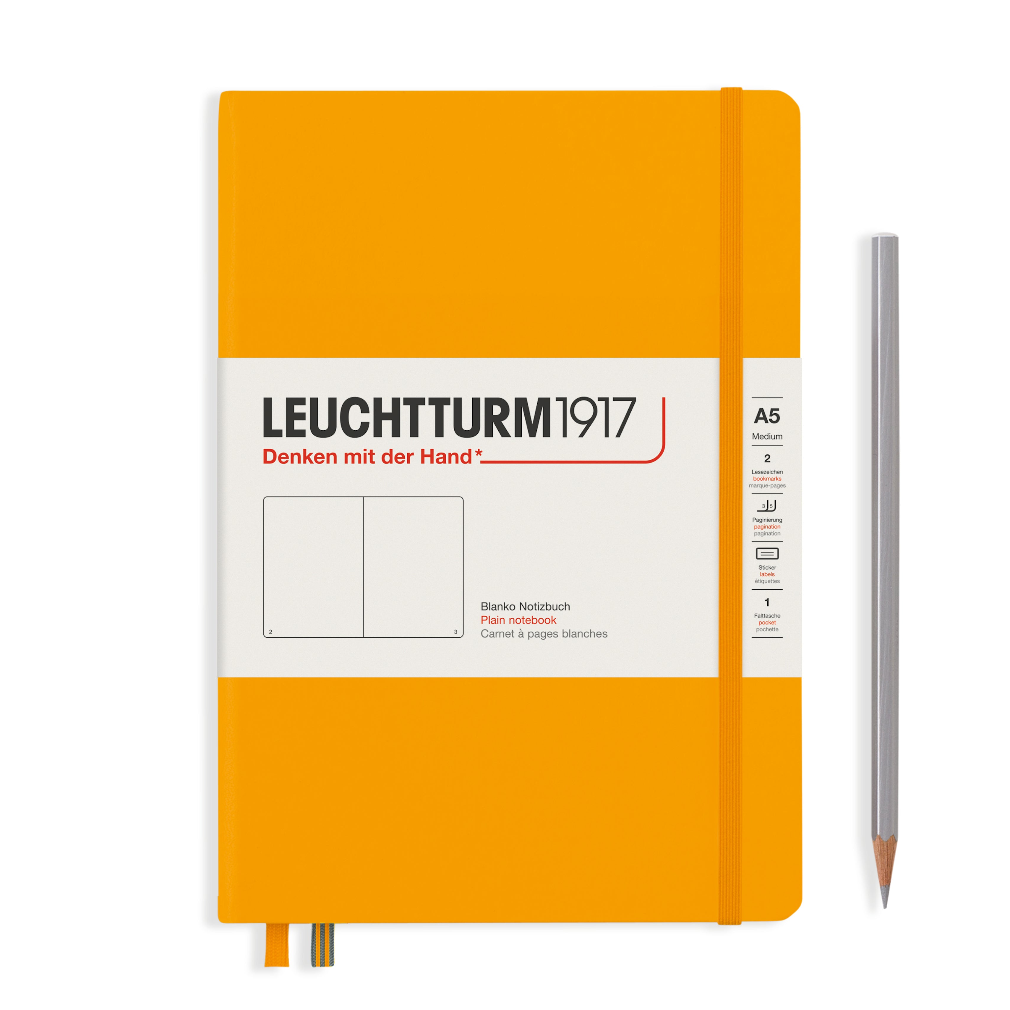 Leuchtturm medium blanco notitieboek (A5) hardcover