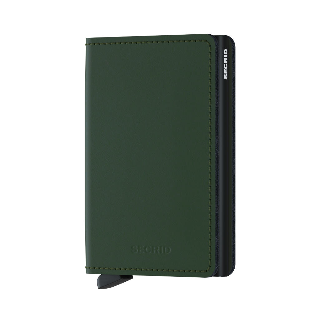 Secrid Slimwallet mat groen - zwart
