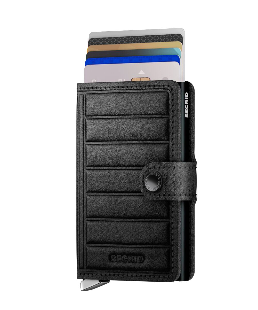 Secrid Miniwallet premium Emboss Lines black