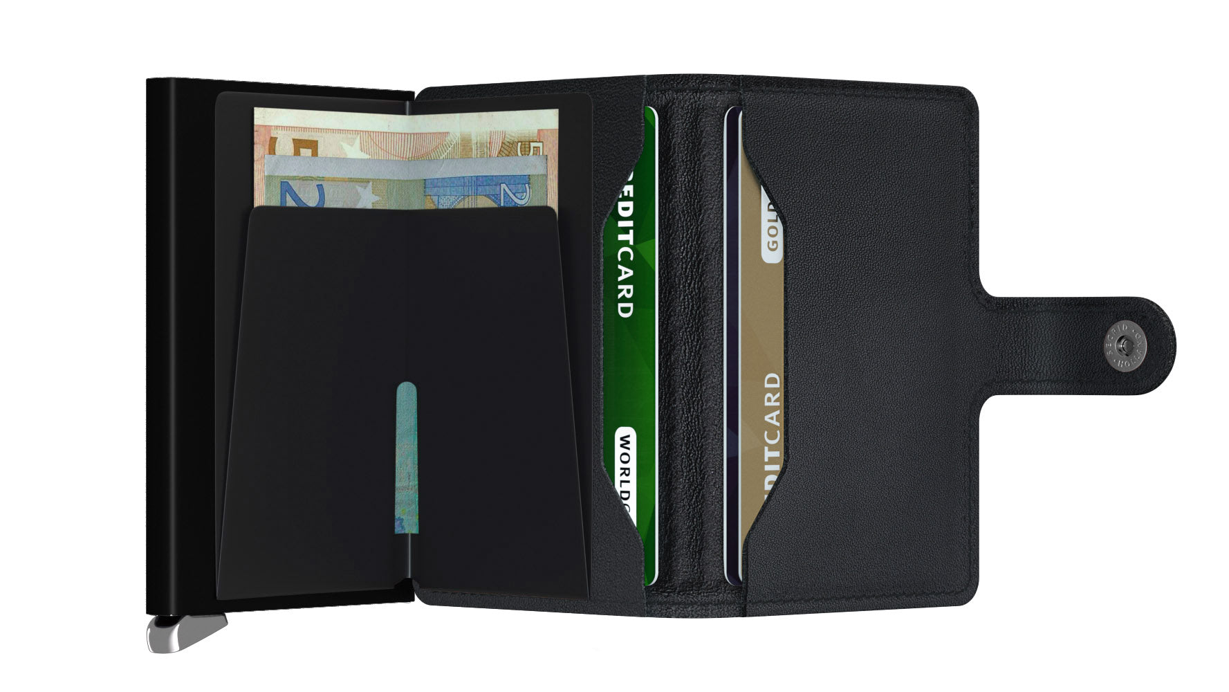 Secrid Miniwallet premium Emboss Lines black
