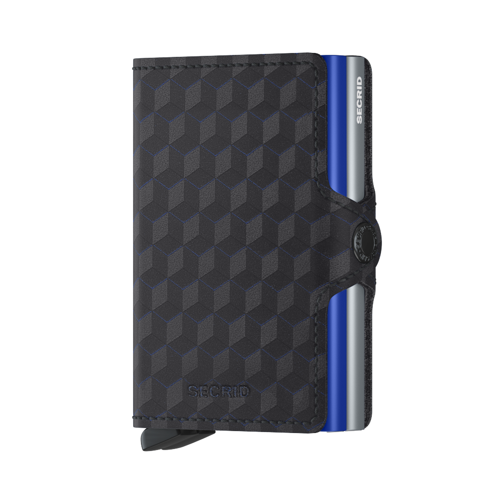 Secrid Twinwallet optical titanium - blue