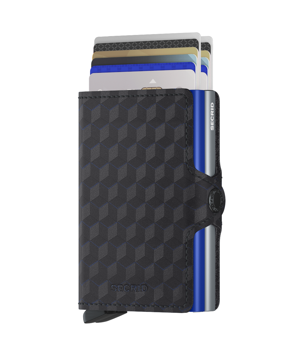 Secrid Twinwallet optical titanium - blue