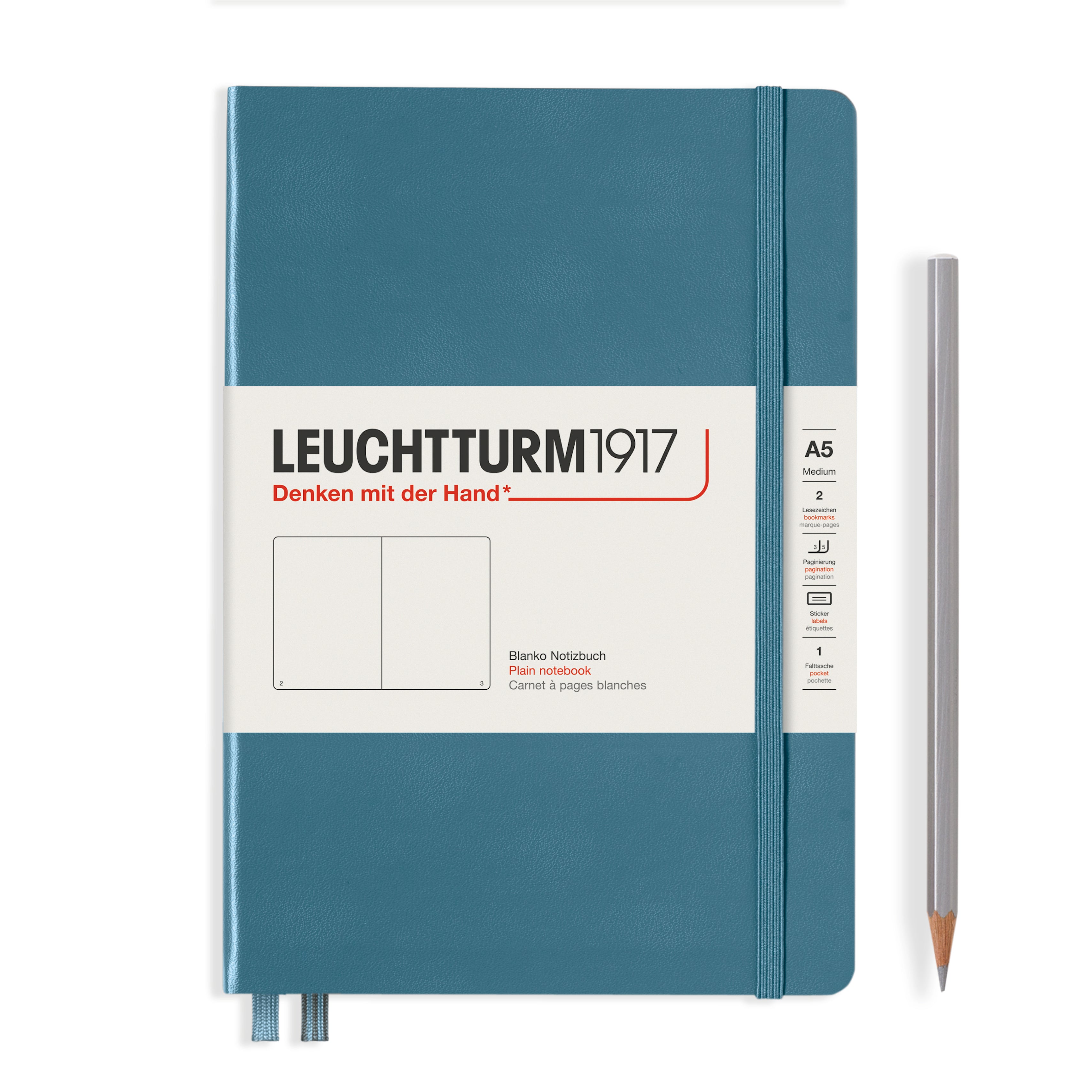 Leuchtturm medium blanco notitieboek (A5) hardcover