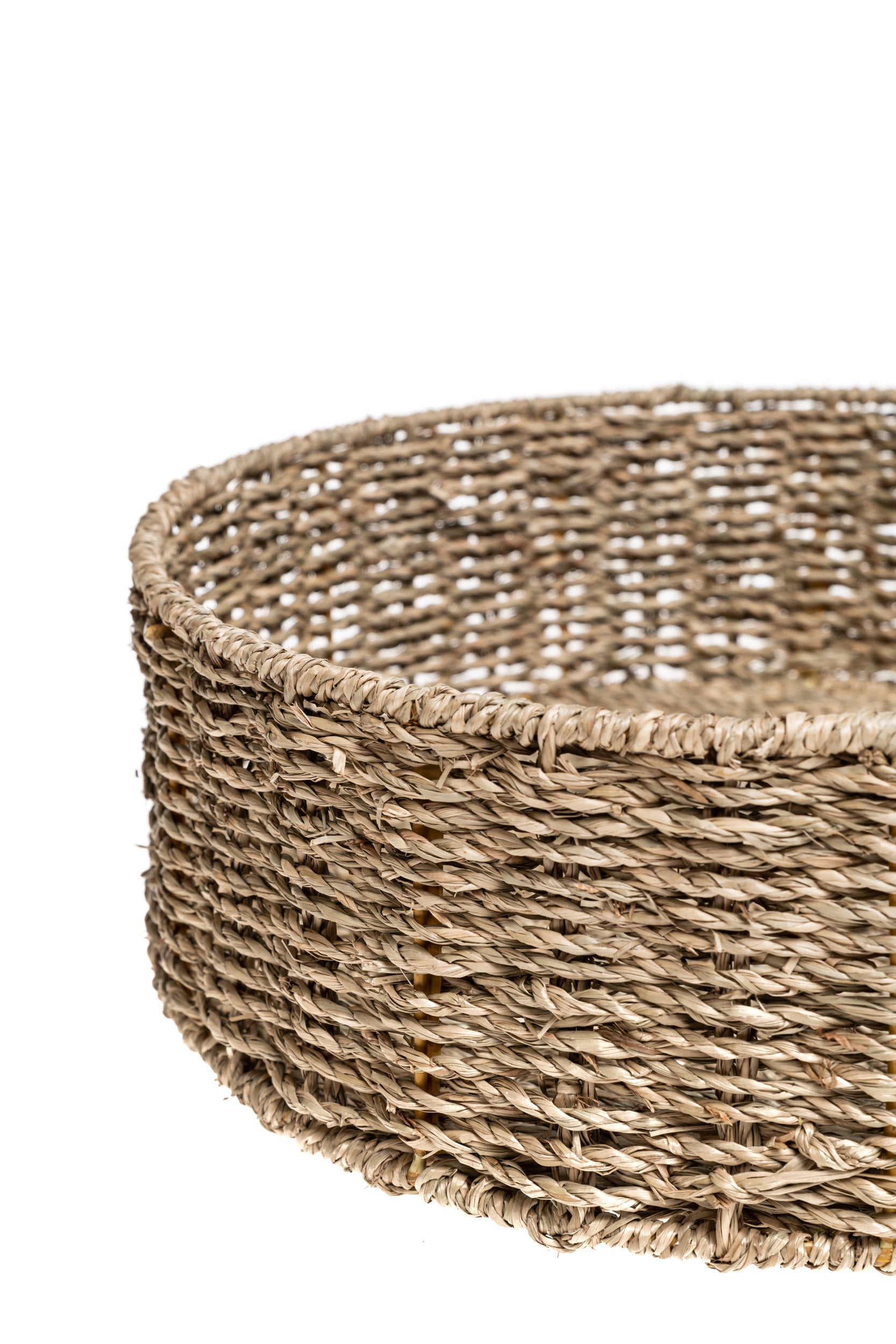 Round basket with frame