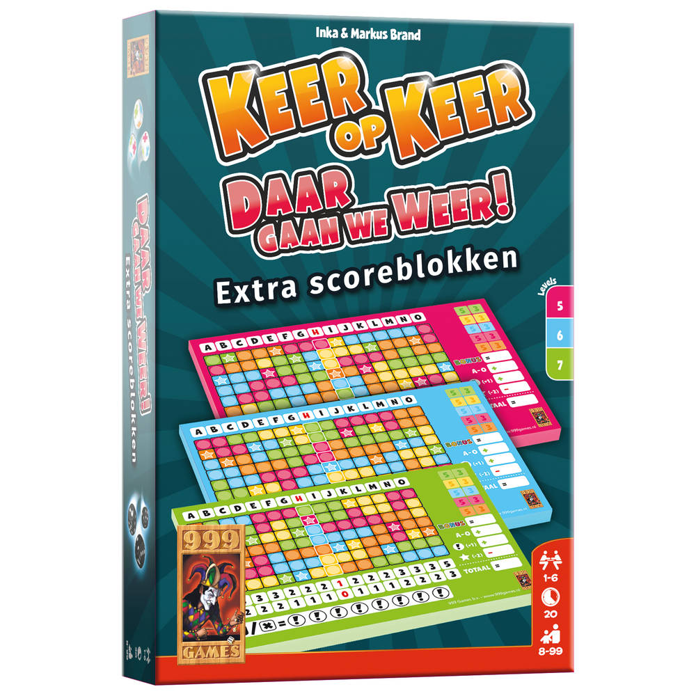 Keer op keer -daar gaan we weer- extra scoreblokken 5, 6 en 7