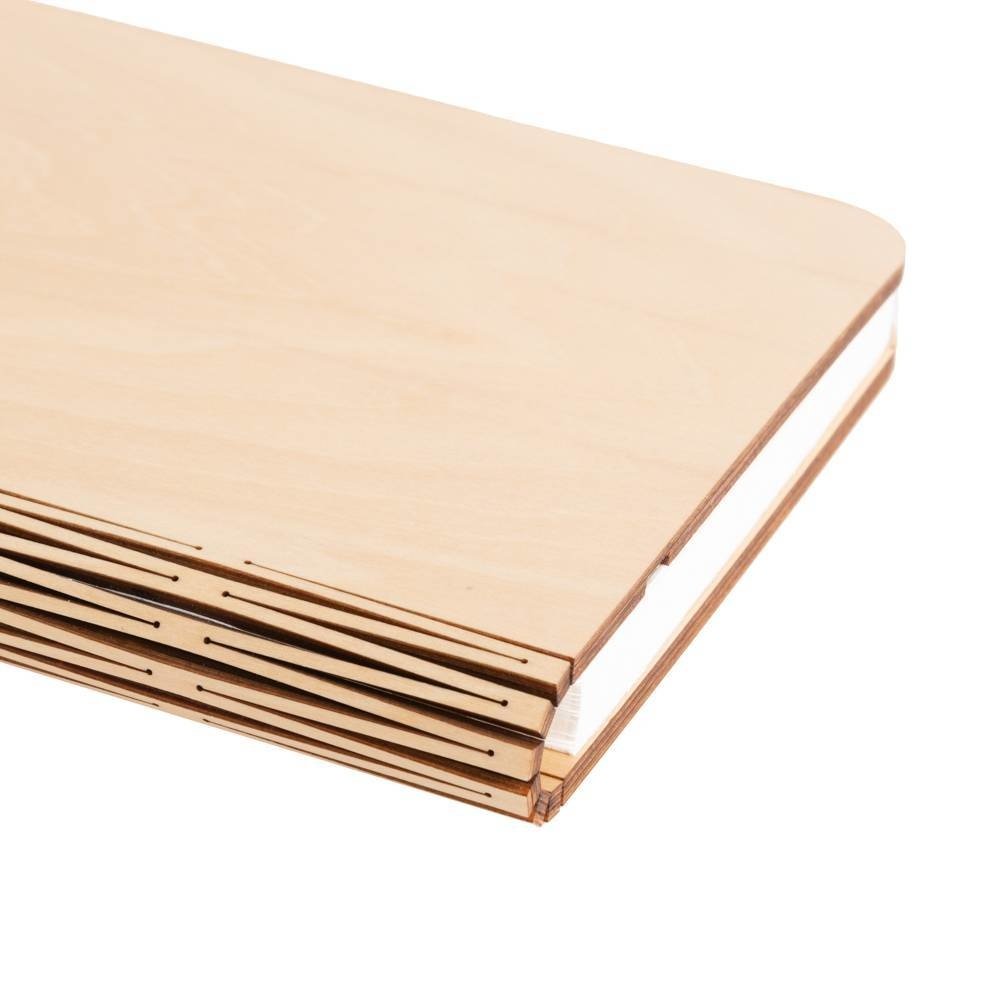 Buchlampenmedium aus Holz