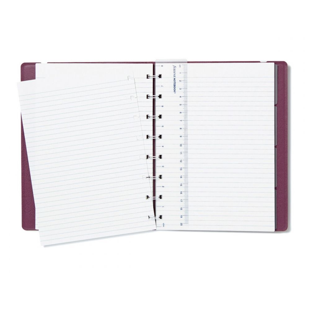 Filofax Refillable Colored Pattern Notebook A5 Lined