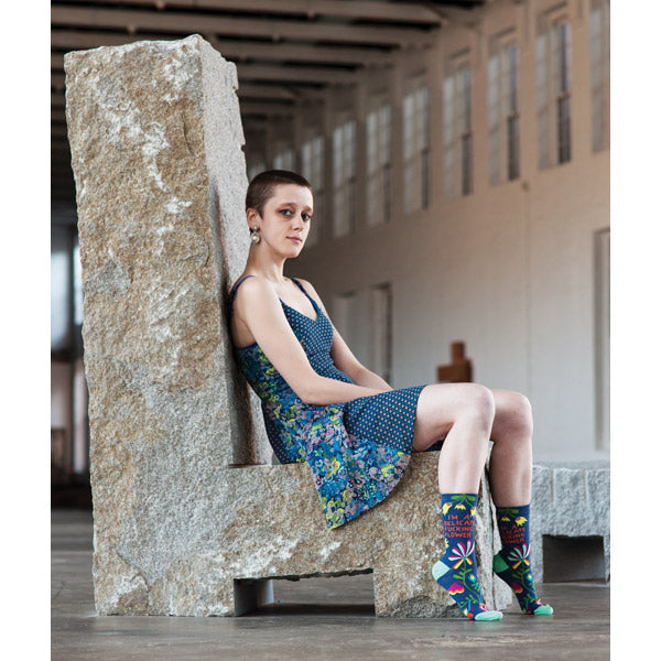 Sokken Dames: ik ben een tere verdomde bloem