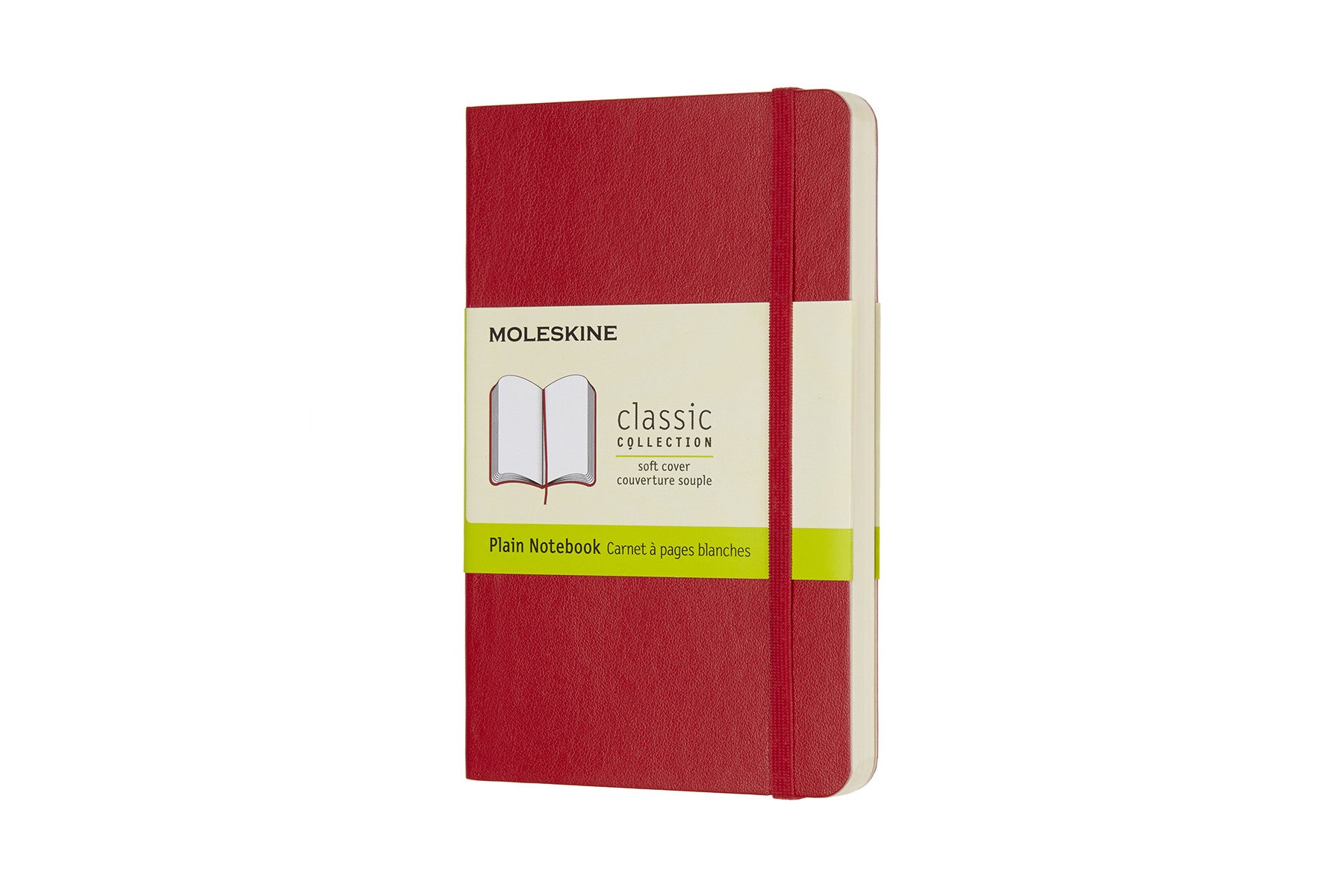 Moleskine notebook softcover pocket plain red