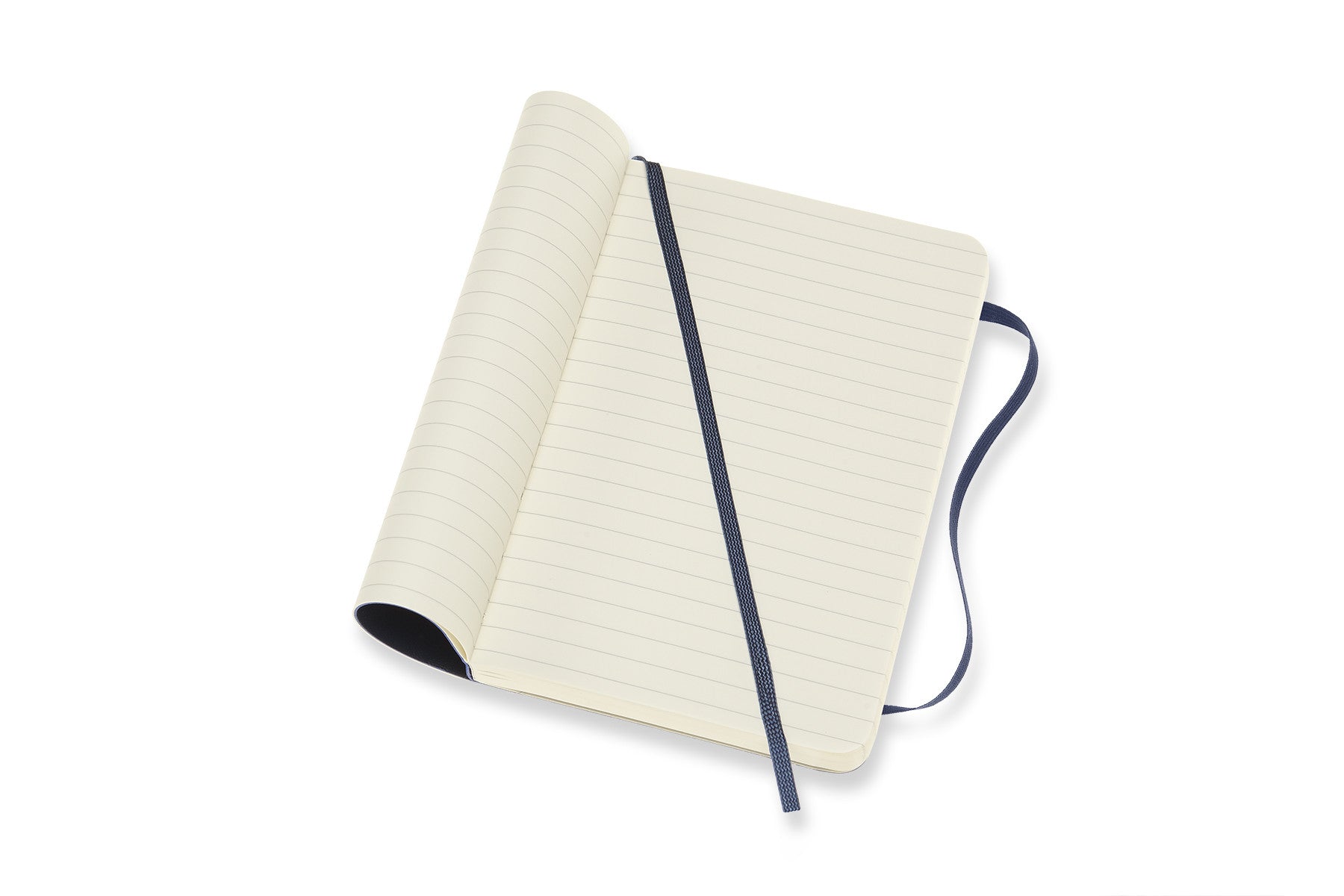 Moleskine notebook softcover pocket lined sapphire blue
