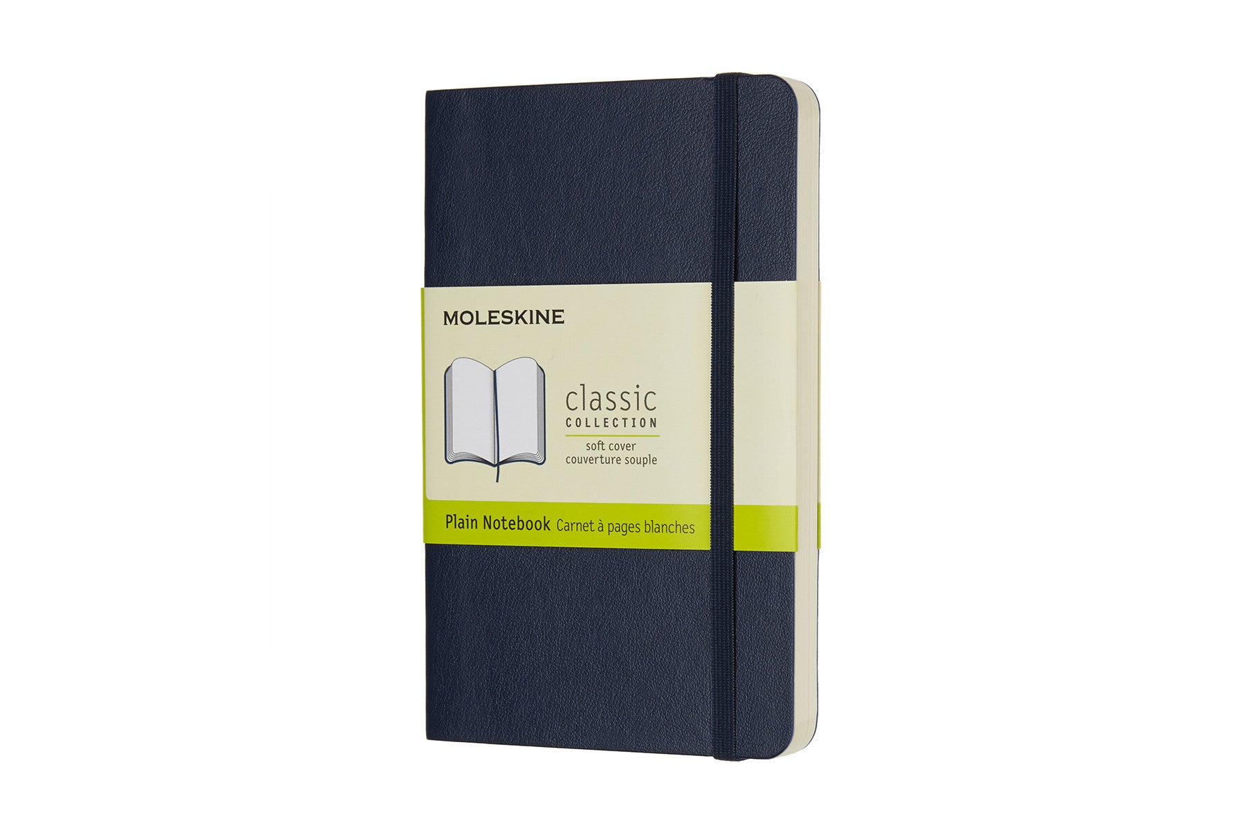 Moleskine notebook softcover pocket plain sapphire blue