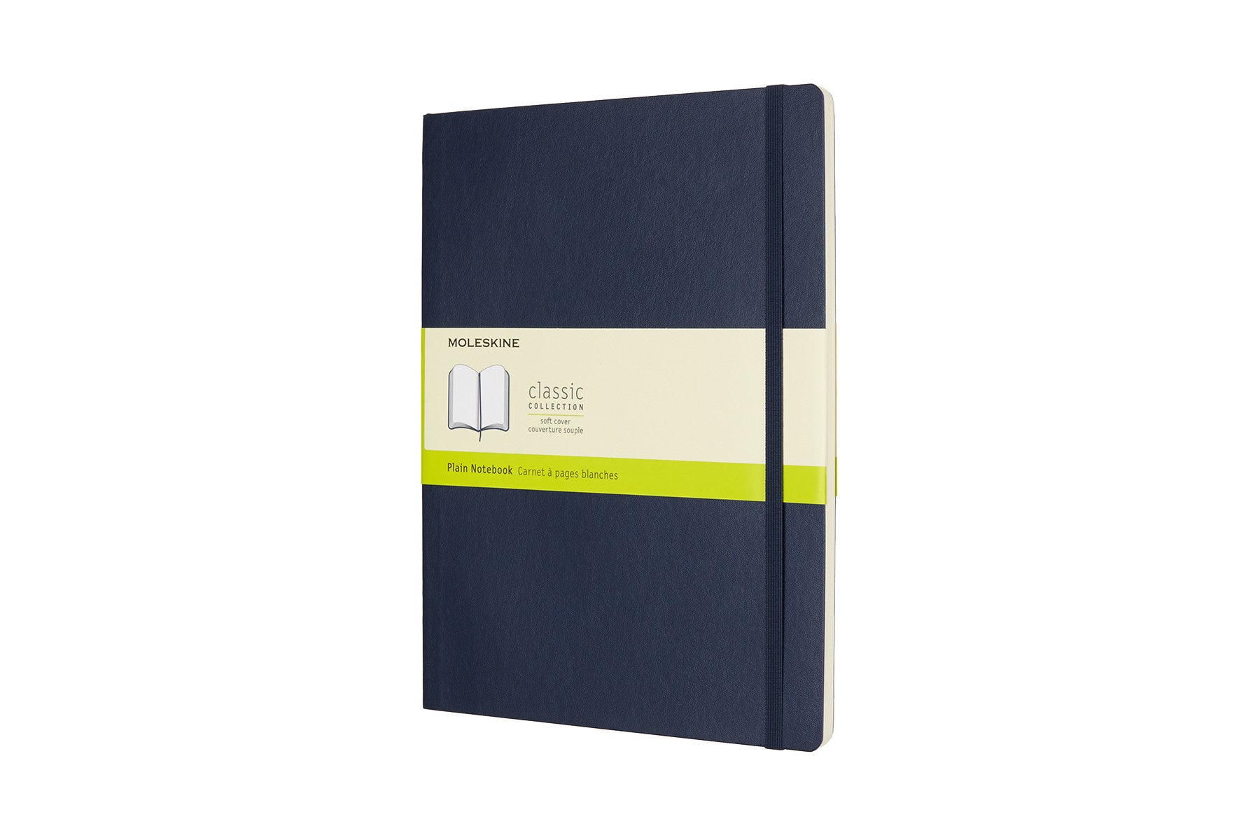 Moleskine notebook softcover x-large plain sapphire blue