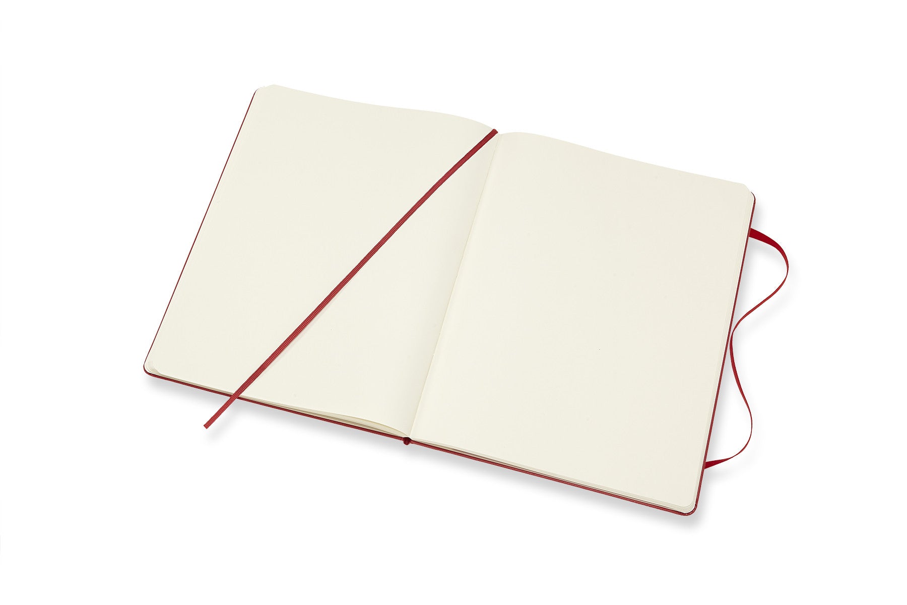 Moleskine notebook hardcover x-large plain red