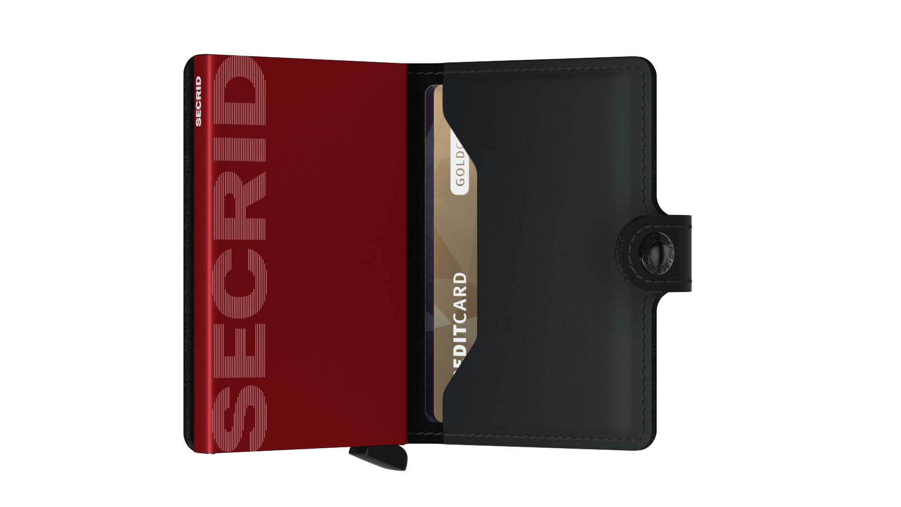 Secrid Miniwallet matte black & red
