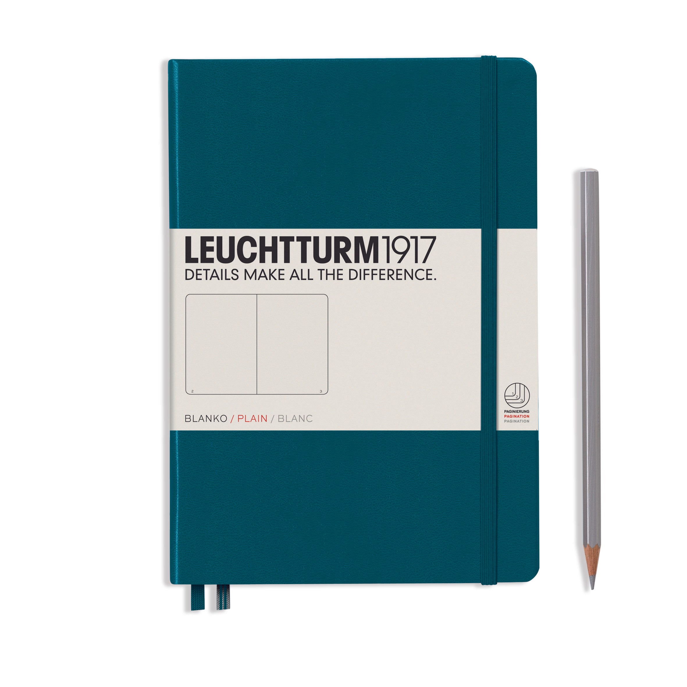 Leuchtturm medium blanco notitieboek (A5) hardcover