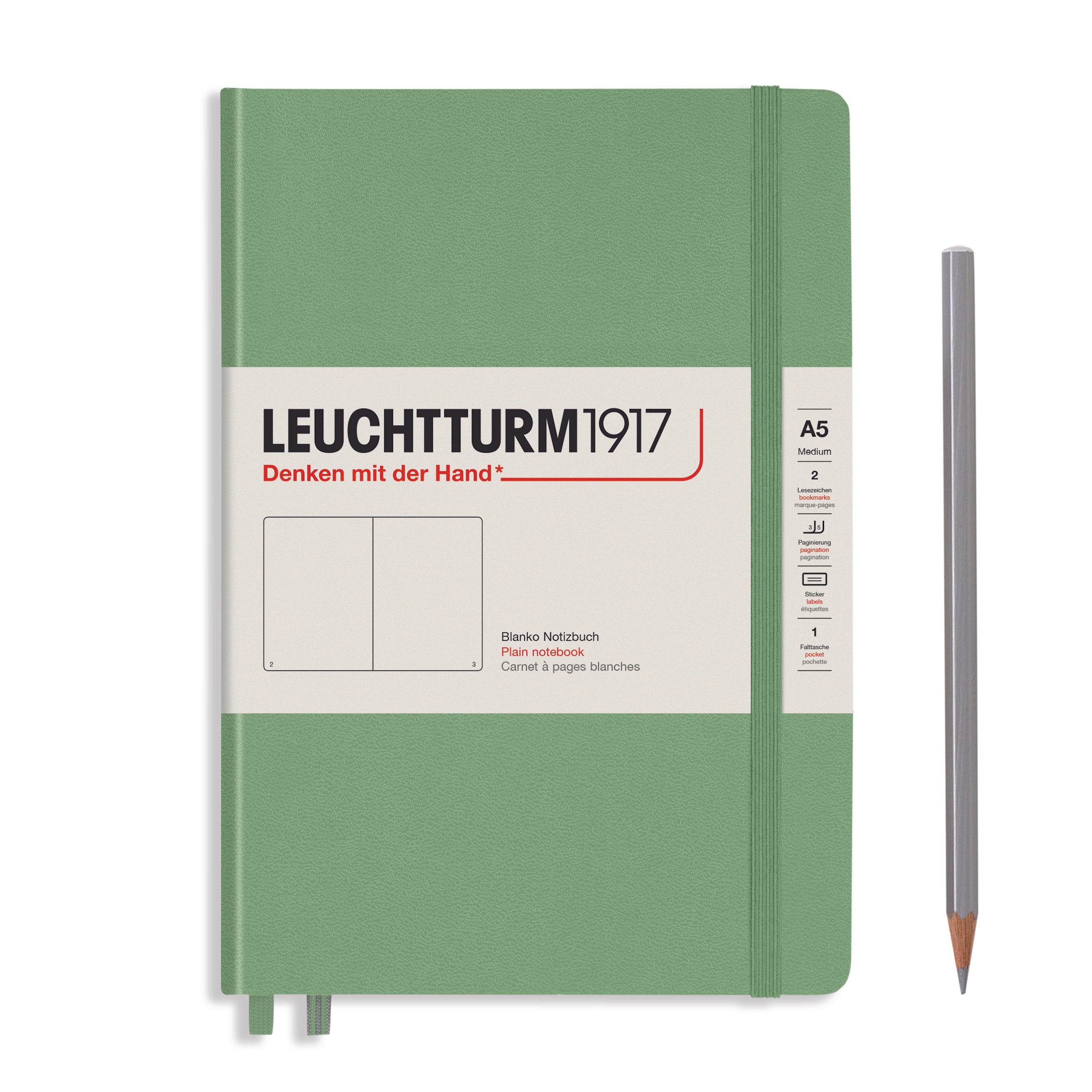 Leuchtturm medium blanco notitieboek (A5) hardcover