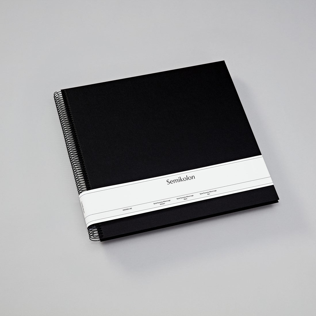 Semikolon Fotoalbum Spiraal Economy Zwart Groot