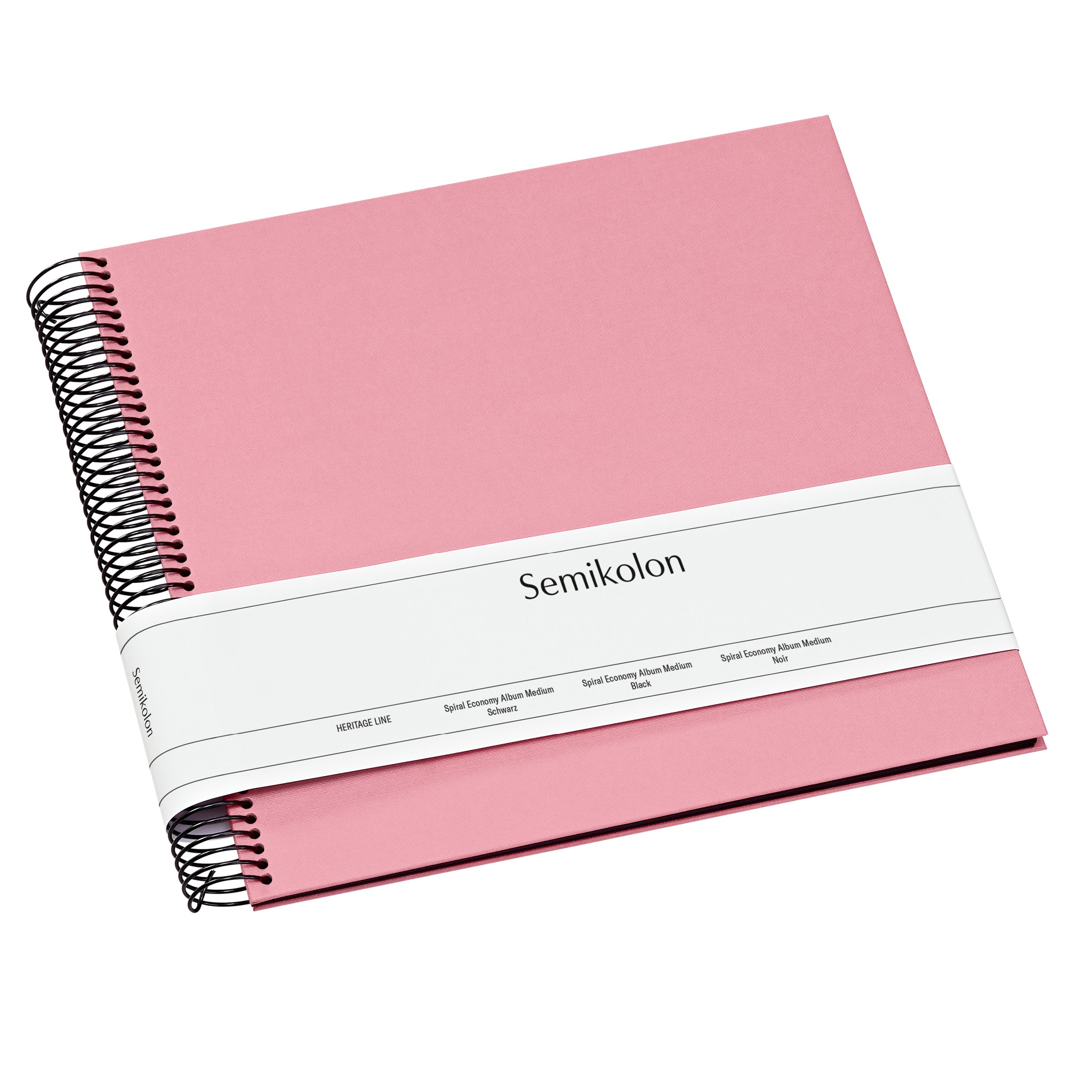 Semikolon Photo Album Spiral Economy Black Medium