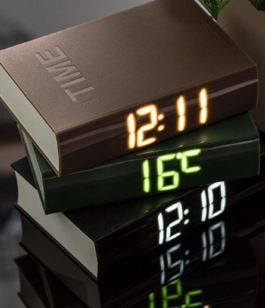 PresentTime Alarm Clock Book Led