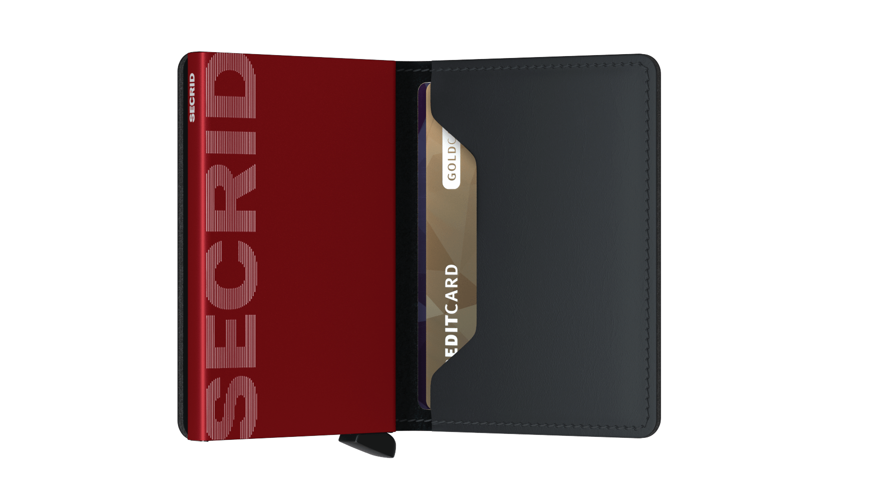 Secrid Slimwallet mat zwart & rood