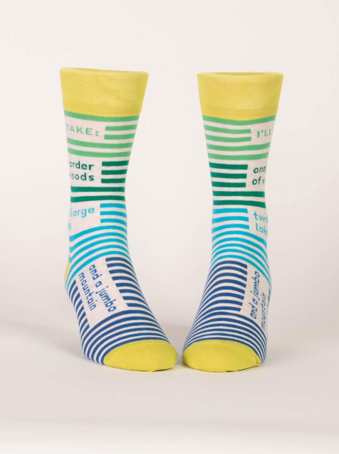 Socken Männer: Ich nehme: eine Waldordnung, zwei große Seen