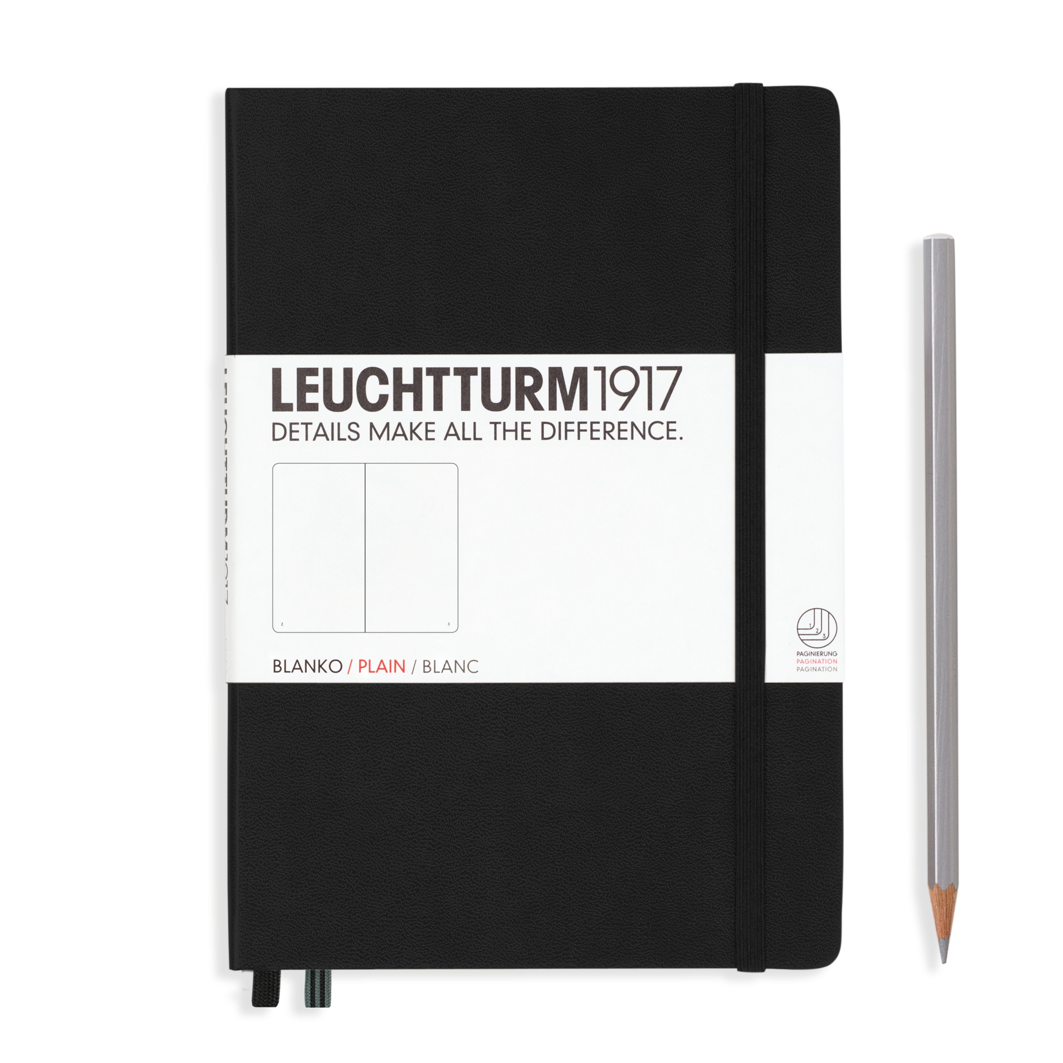 Leuchtturm medium blanco notitieboek (A5) hardcover