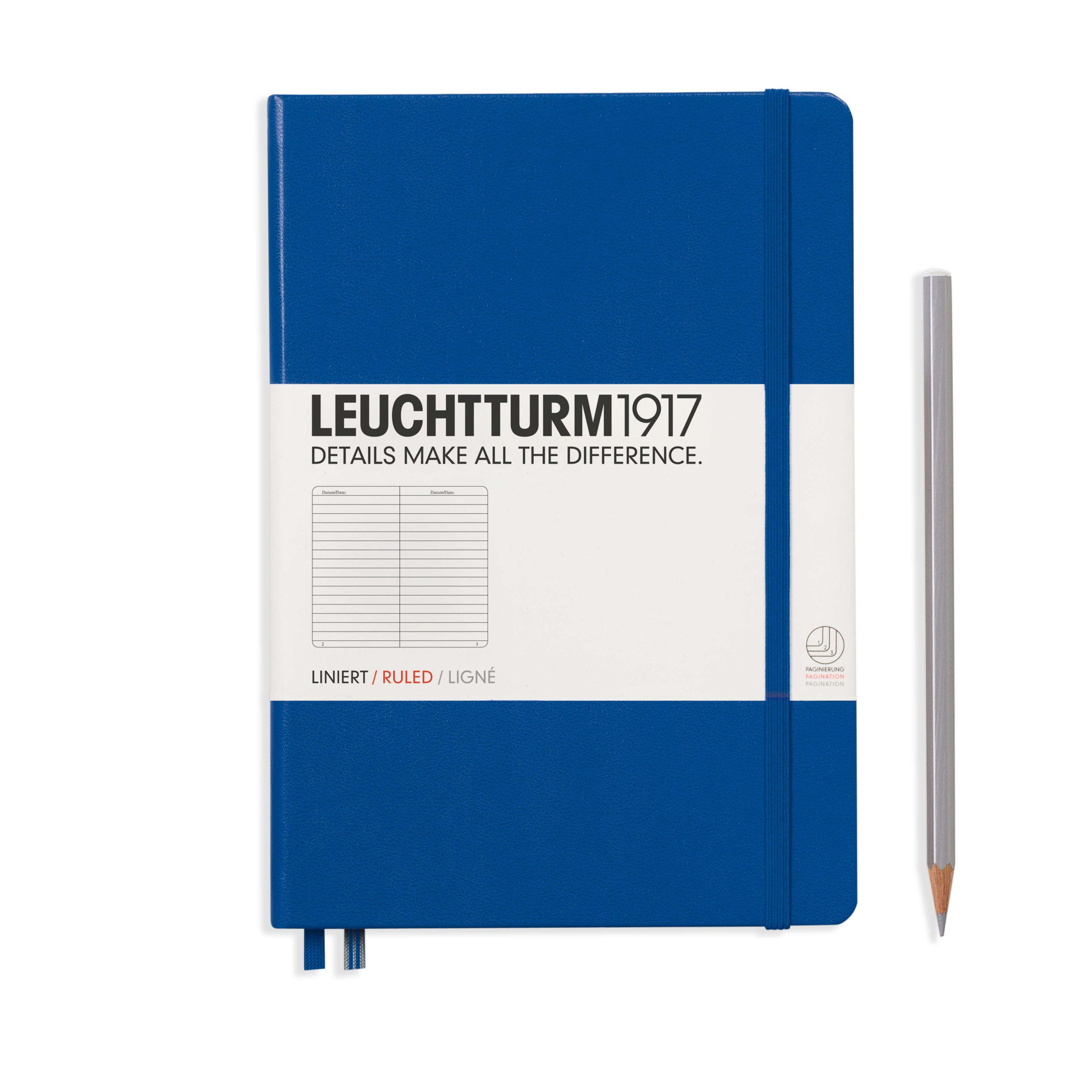 Leuchtturm medium gelinieerd notitieboek (A5) hardcover