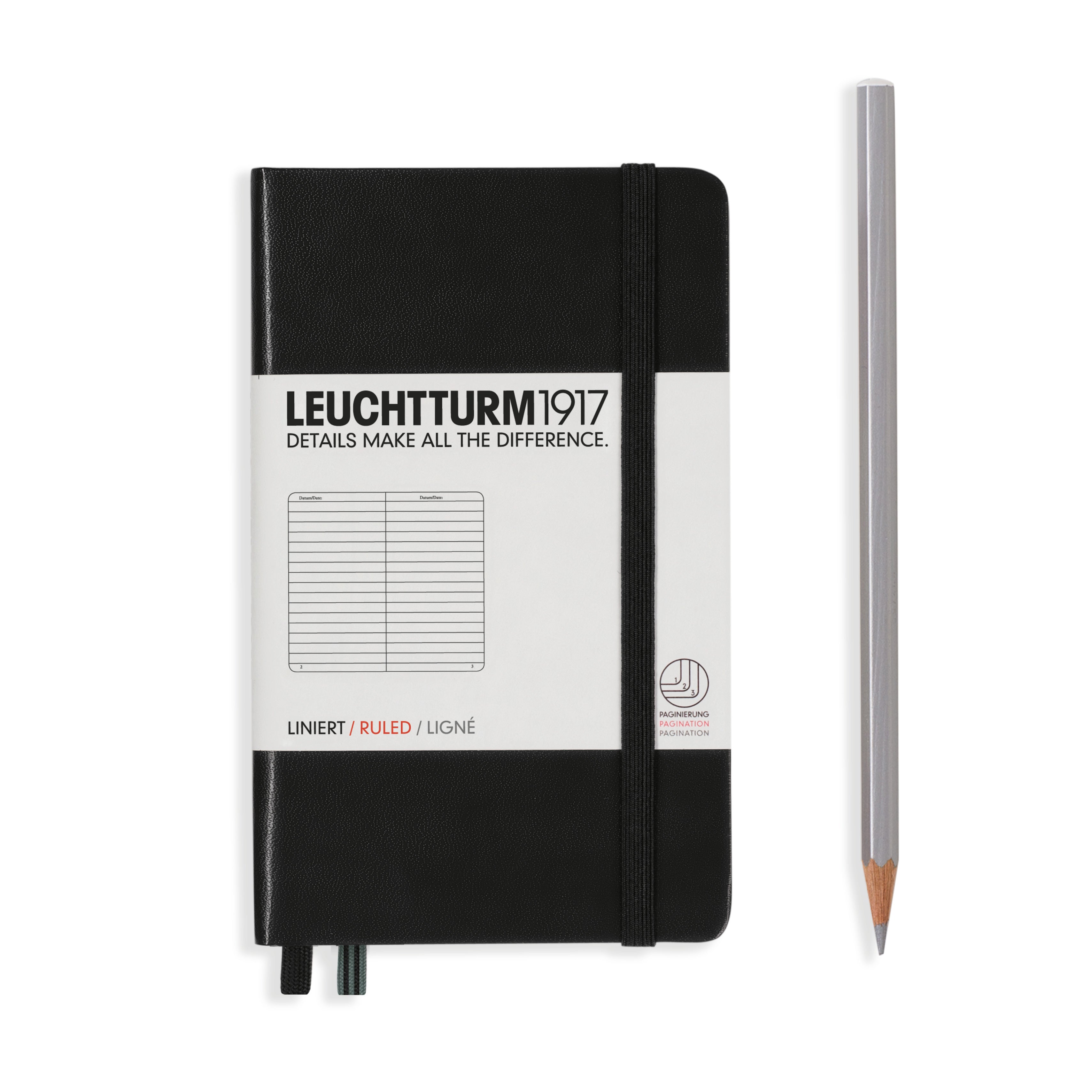Leuchtturm gelinieerd notitieboekje (A6) hardcover