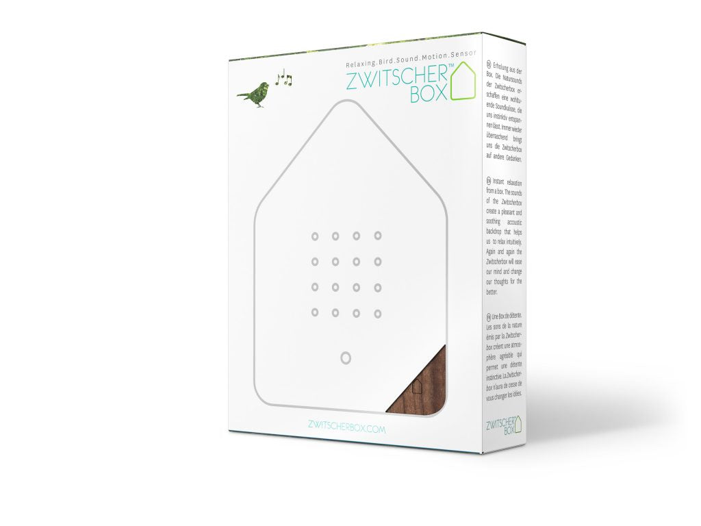 Zwitscherbox Walnoot Zwart