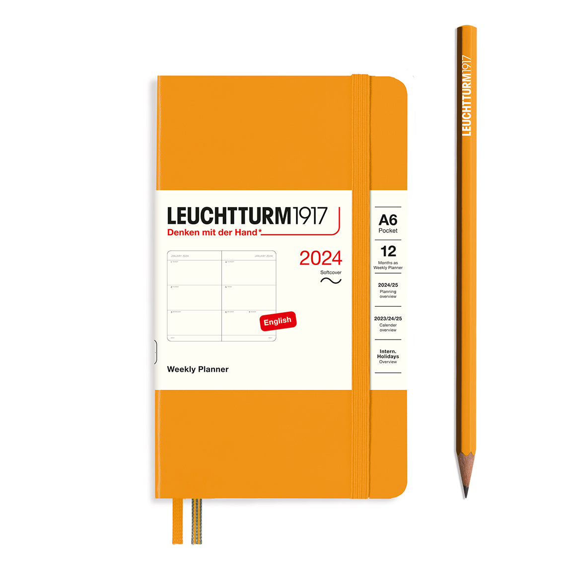 Leuchtturm 2024 diary softcover pocket week on 2 pages
