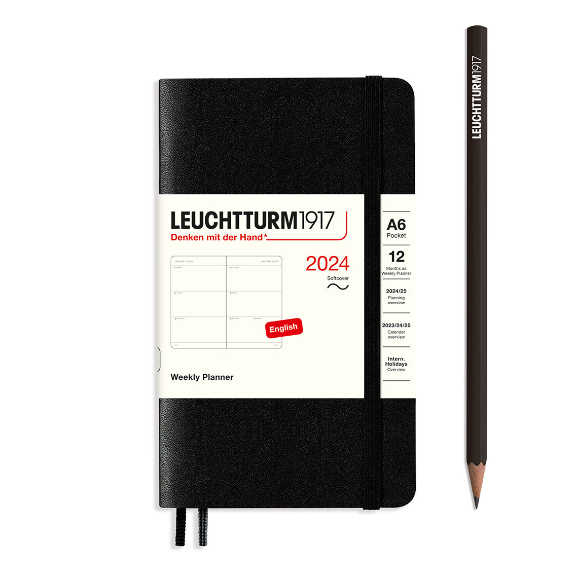 Leuchtturm 2024 diary softcover pocket week on 2 pages