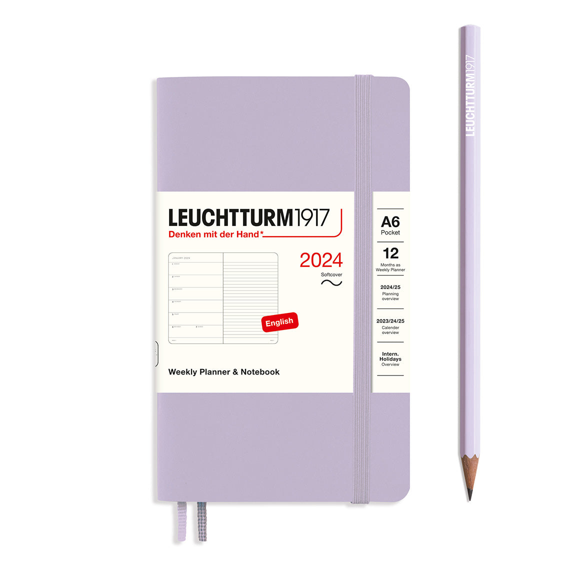 Leuchtturm 2024 agenda softcover pocket week met notitie