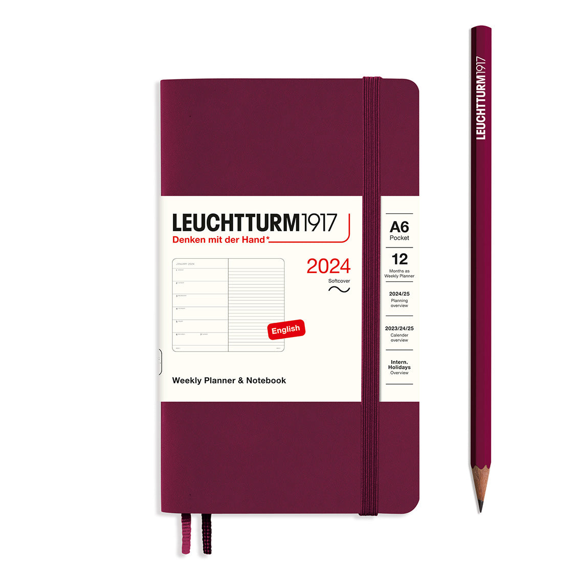 Leuchtturm 2024 diary softcover pocket week