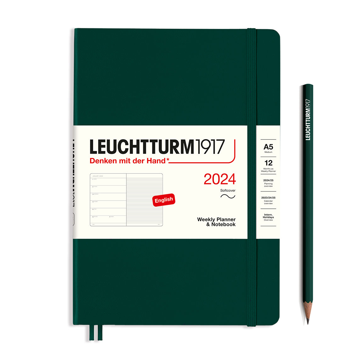 Leuchtturm 2024 diary softcover medium a5 week