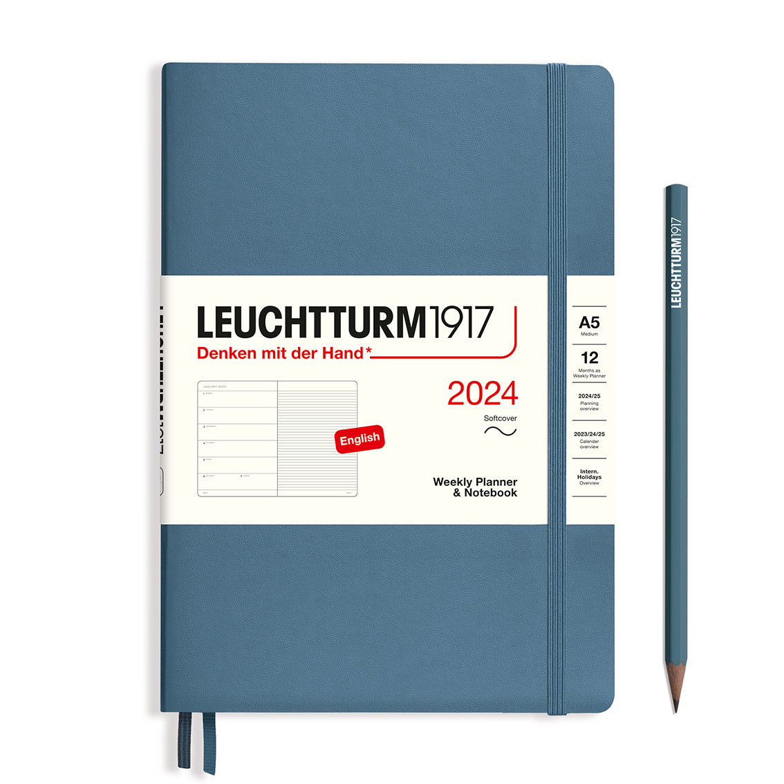 Leuchtturm 2024 diary softcover medium a5 week