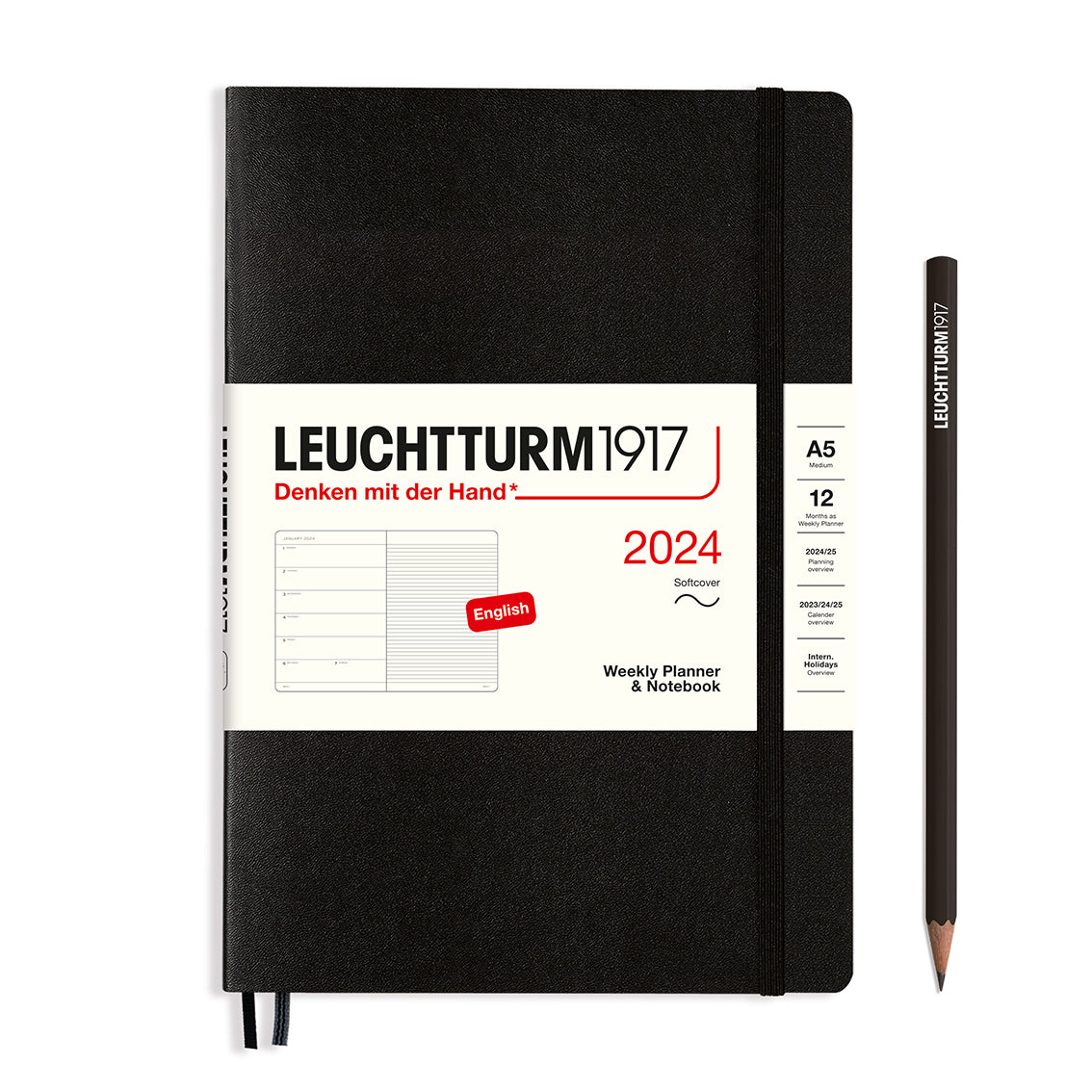 Leuchtturm 2024 diary softcover medium a5 week