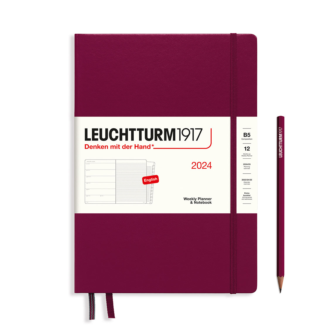 Leuchtturm 2023 agenda hardcover composition b5 week