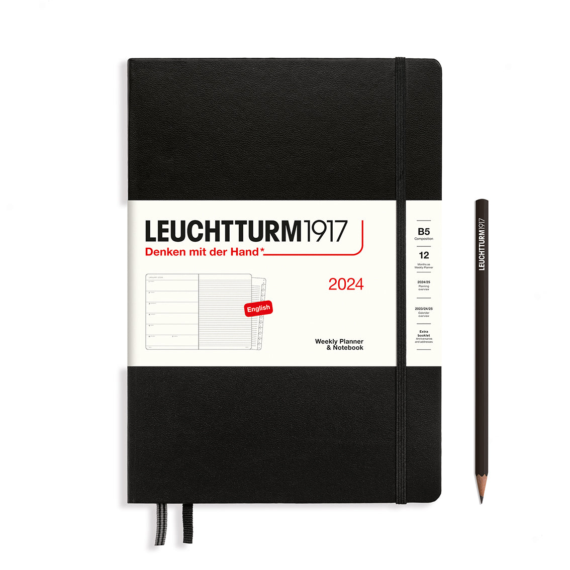 Leuchtturm 2024 diary hardcover composition b5 week