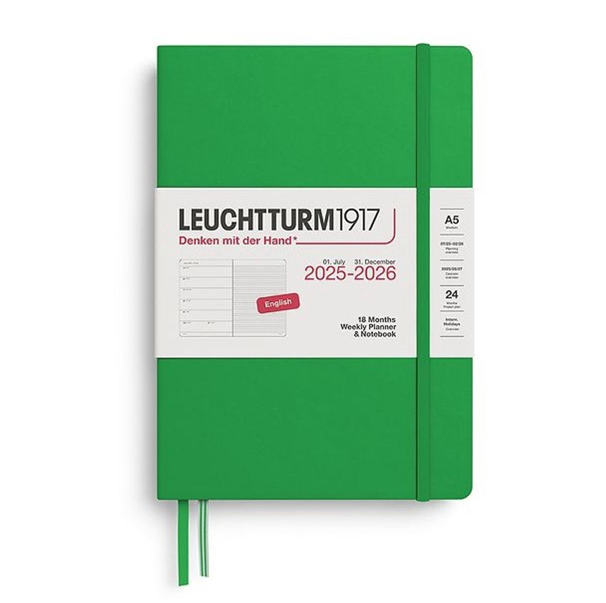 Leuchtturm 18 months diary softcover large 2025-2026
