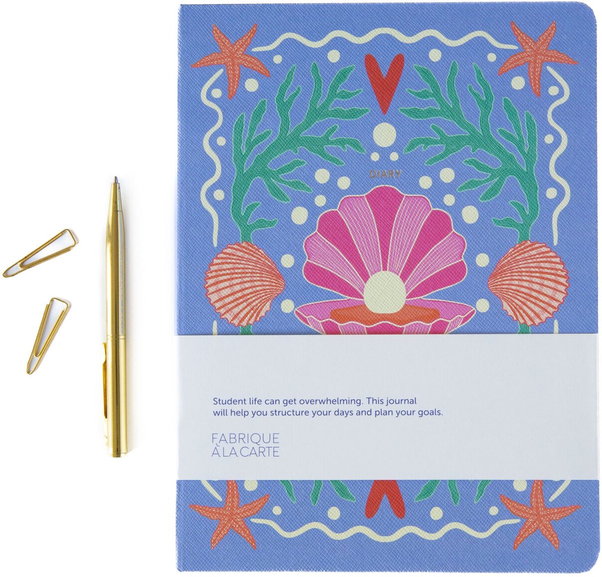 A-Journal 12 Months Diary Fabrique PinkBlue 2026-2027